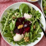 roasted beet and burrata salad