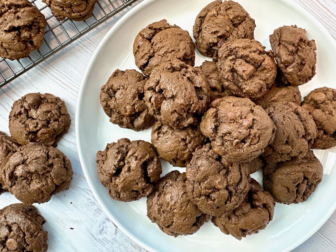 double chocolate chip cookies