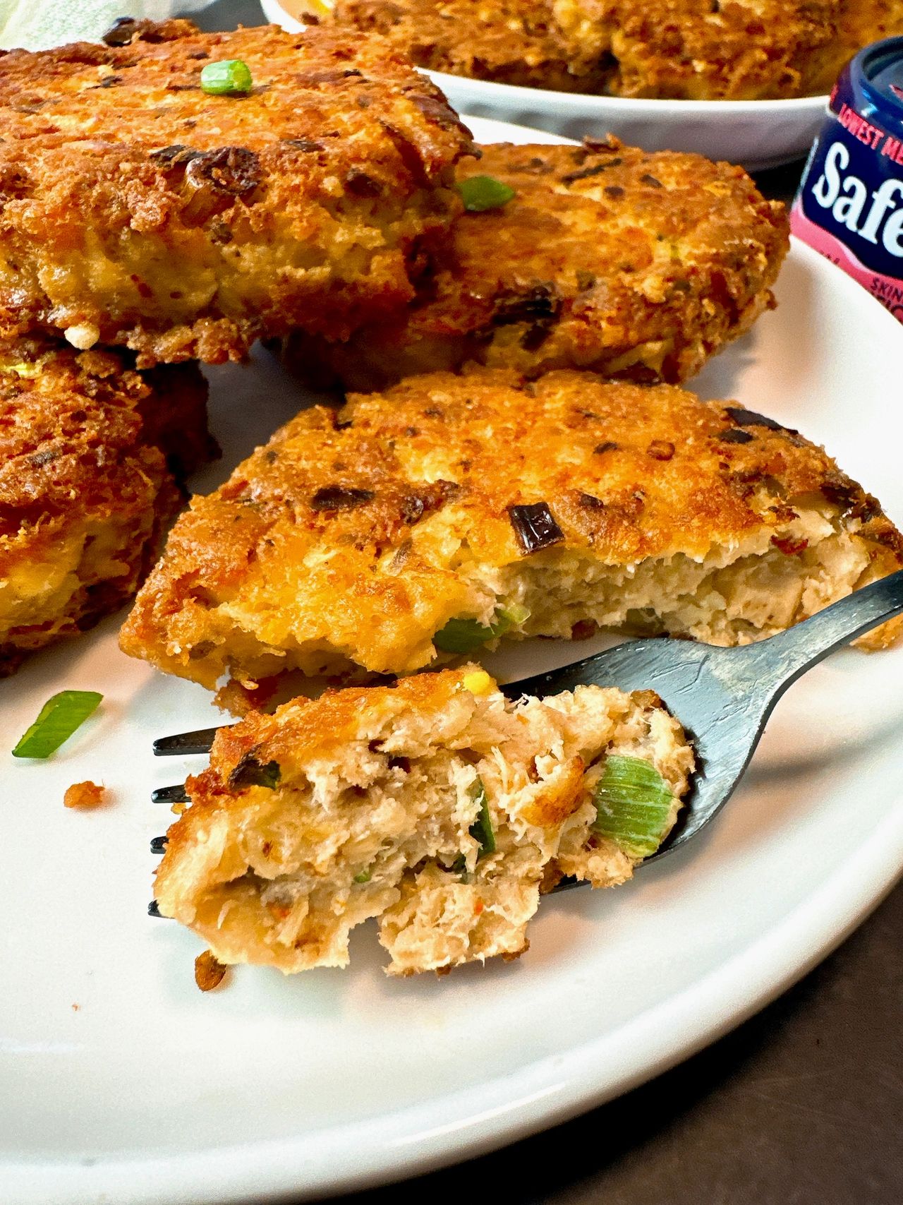 salmon patties on a plate