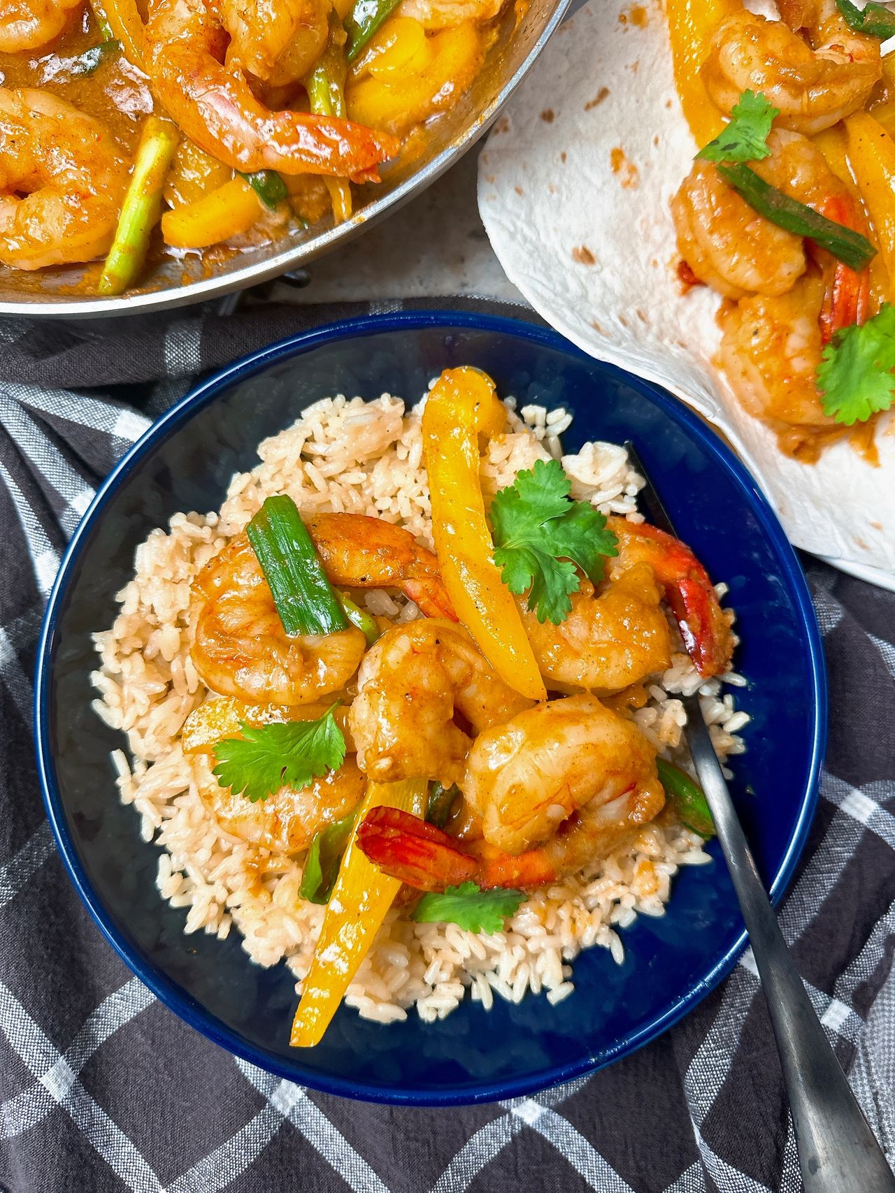 shrimp and pepper skillet