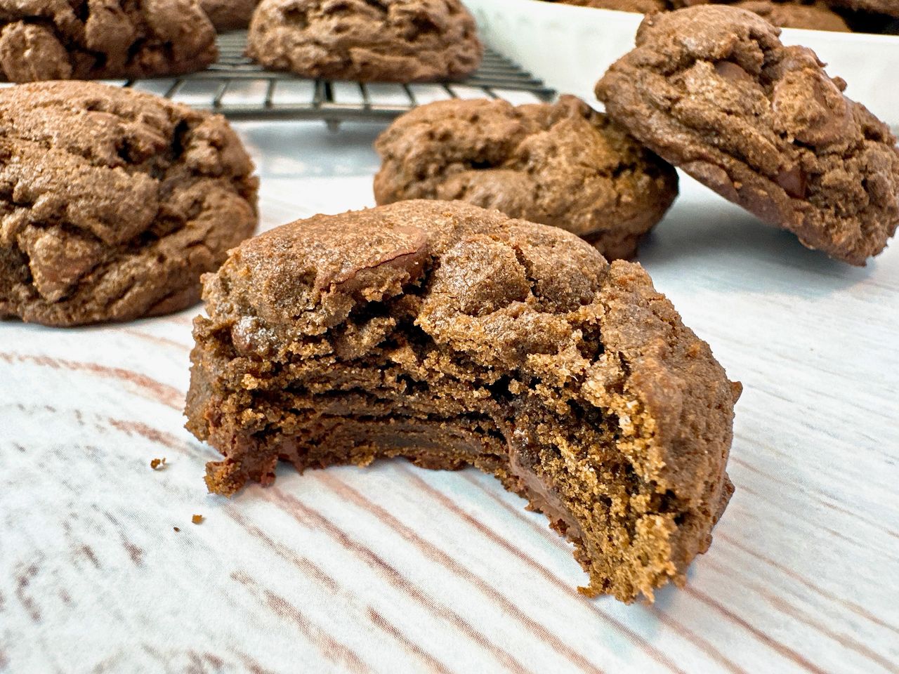 double chocolate chip cookies