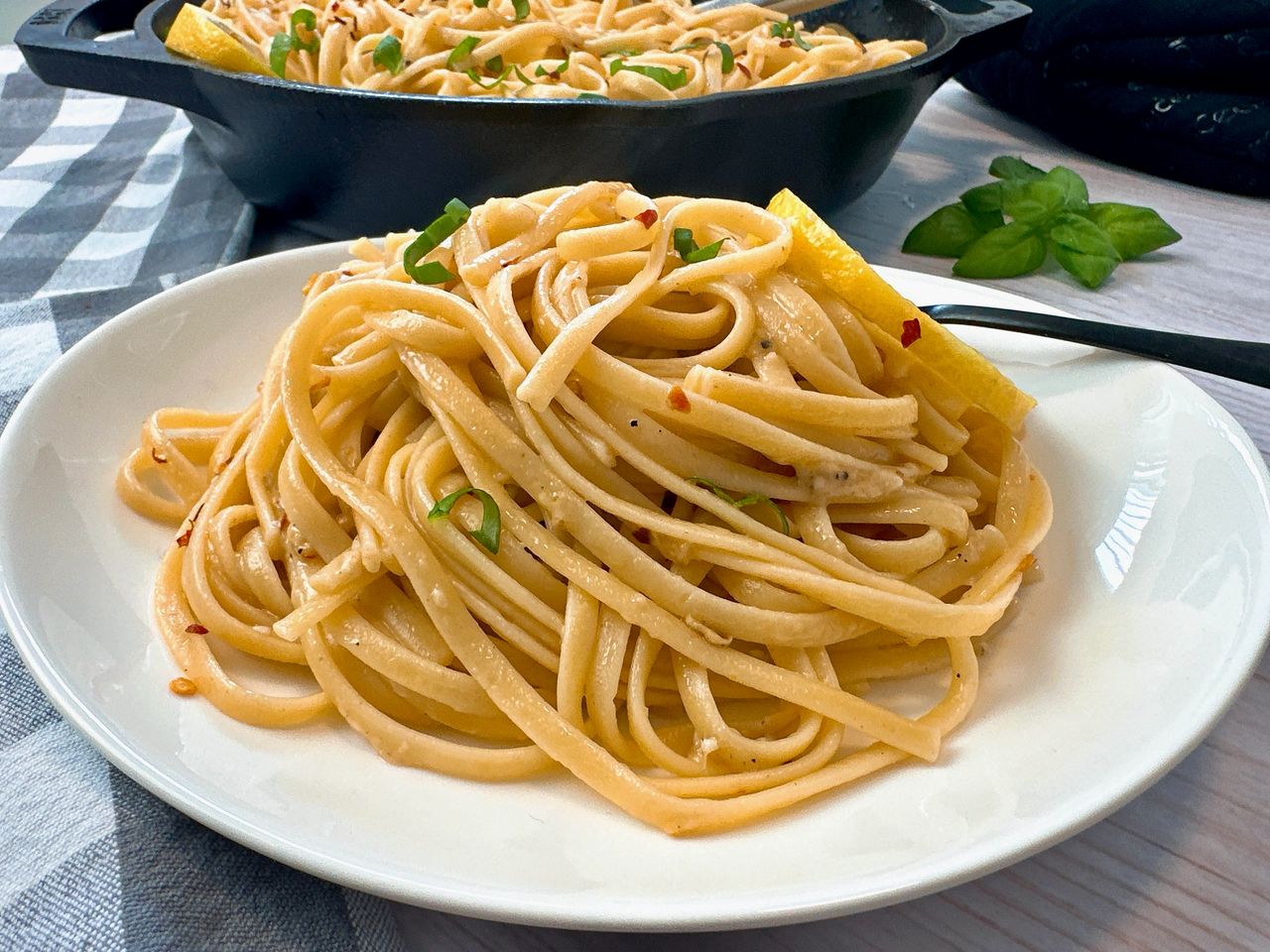 linguine with lemon and parmesan 