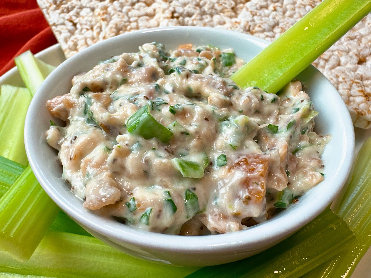 Smoked Whitefish Dip smoked whitefish dip on a plate with celery