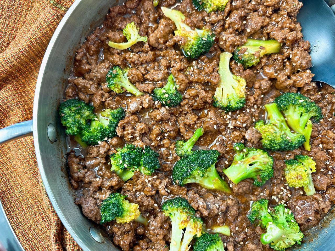 Ground Beef and Broccoli