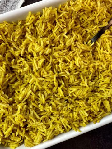 Indian restaurant rice