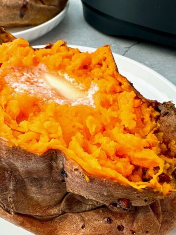 sweet potato with butter