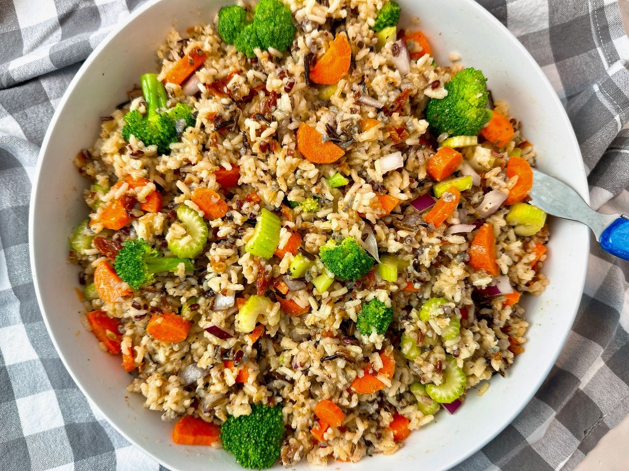rice and vegetable salad