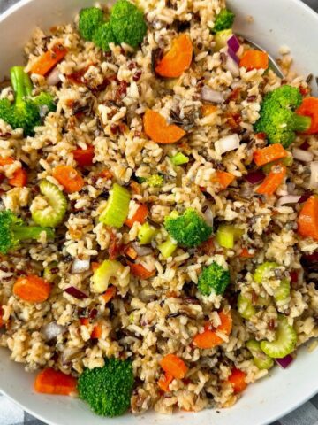 rice and vegetable salad