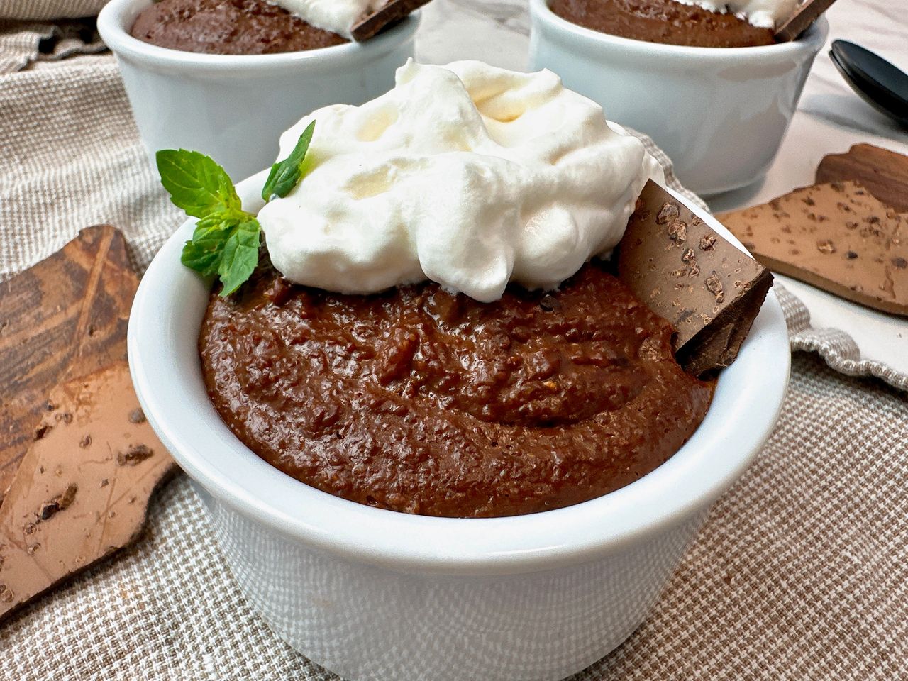 Estonian Kama Pudding with Belgian Dark Chocolate Estonian Kama Pudding with Belgian Dark Chocolate