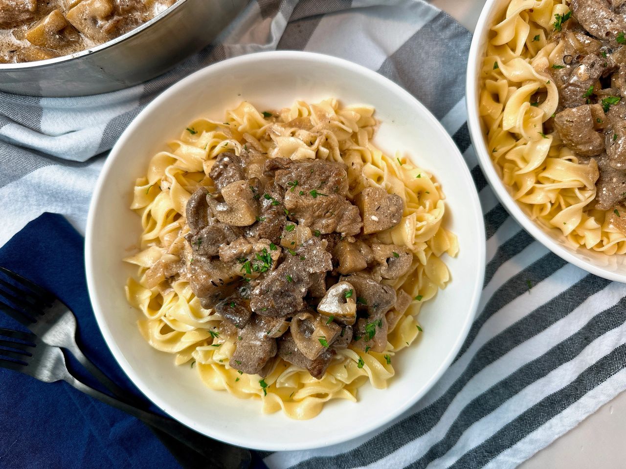Beef stroganoff