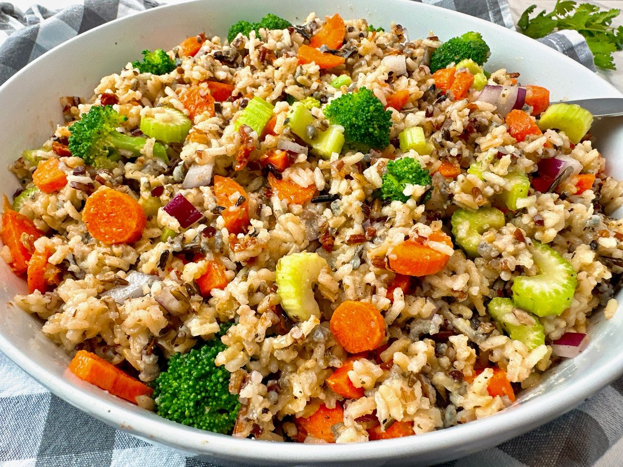 rice and vegetable salad