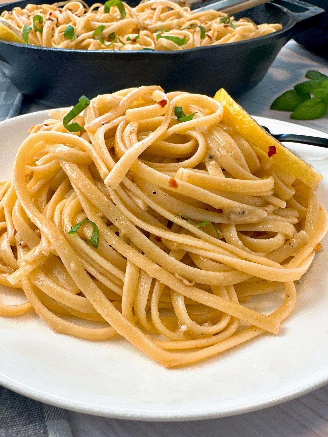linguine with lemon and parmesan 