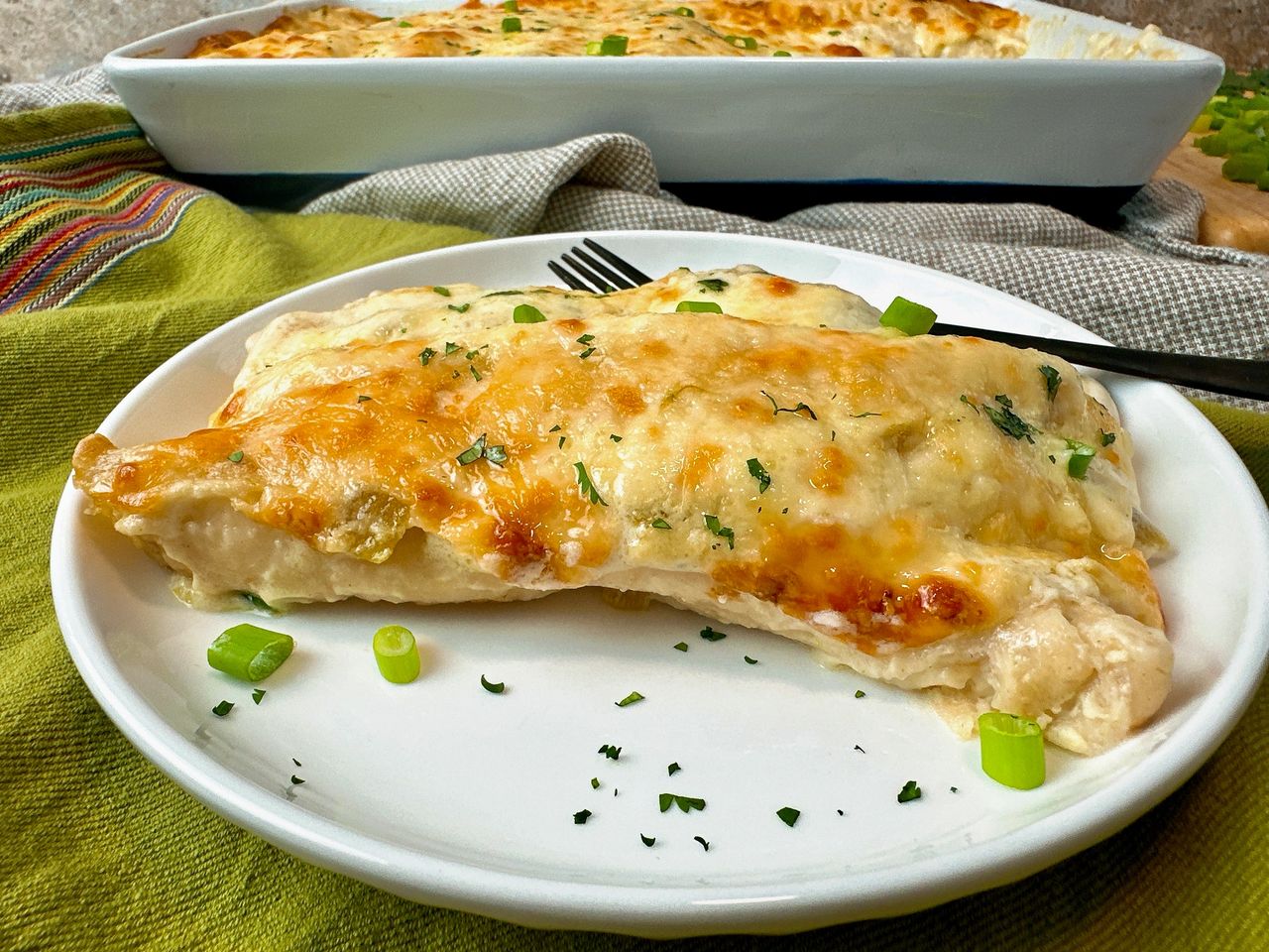 White Chicken Enchiladas 