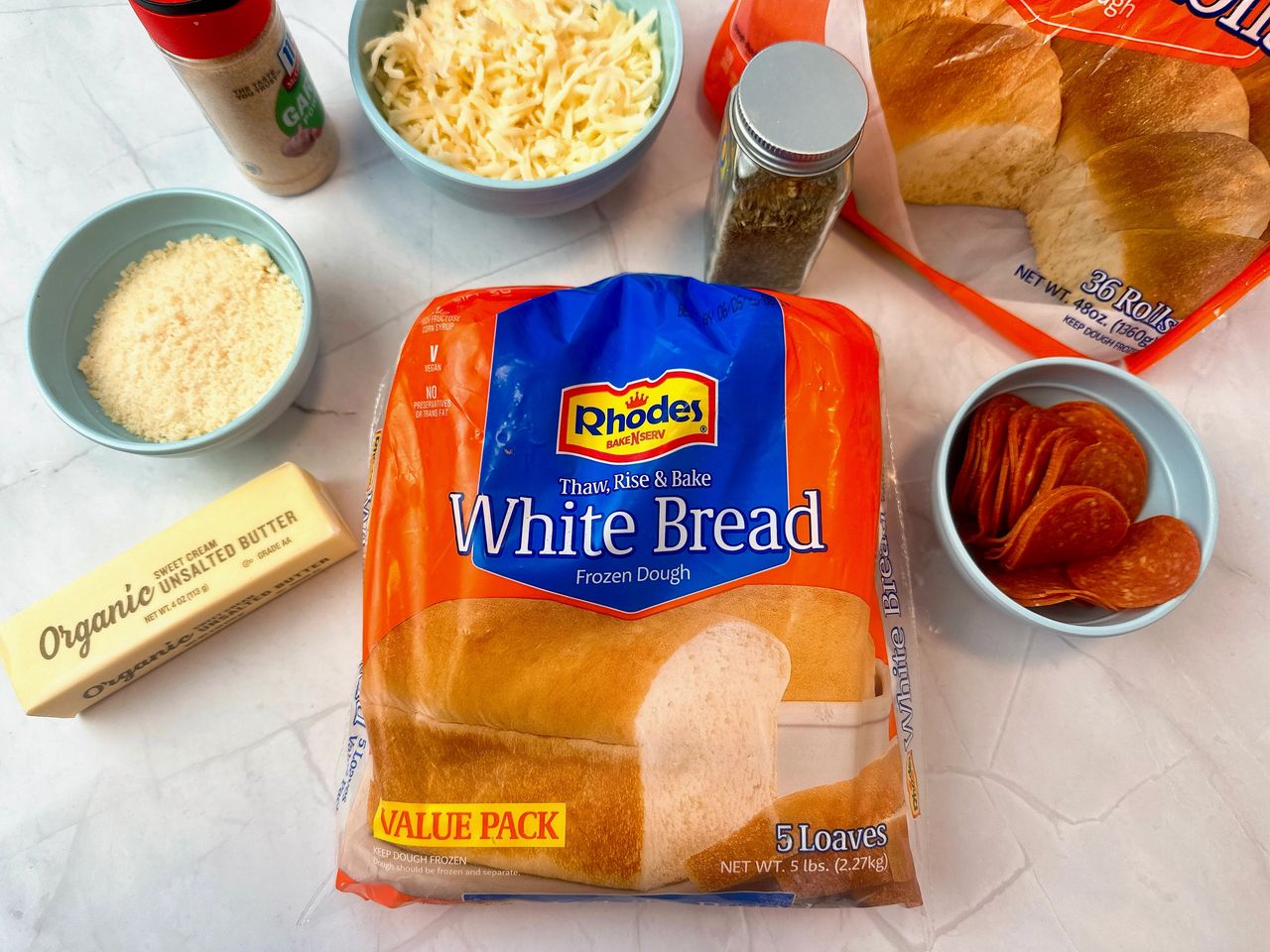 ingredients for pepperoni bread