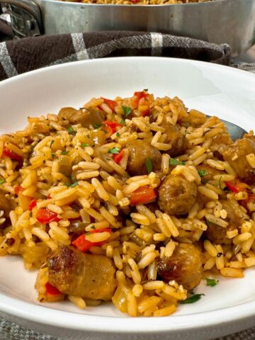 sausage and rice skillet