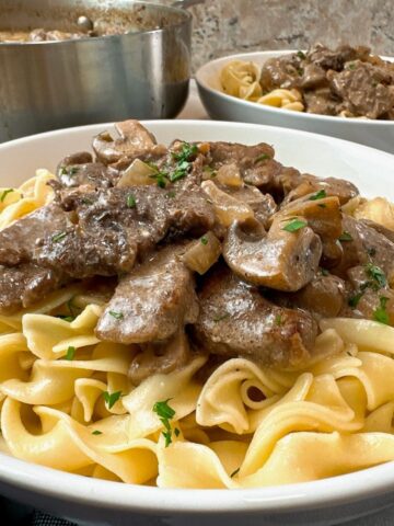 Beef stroganoff