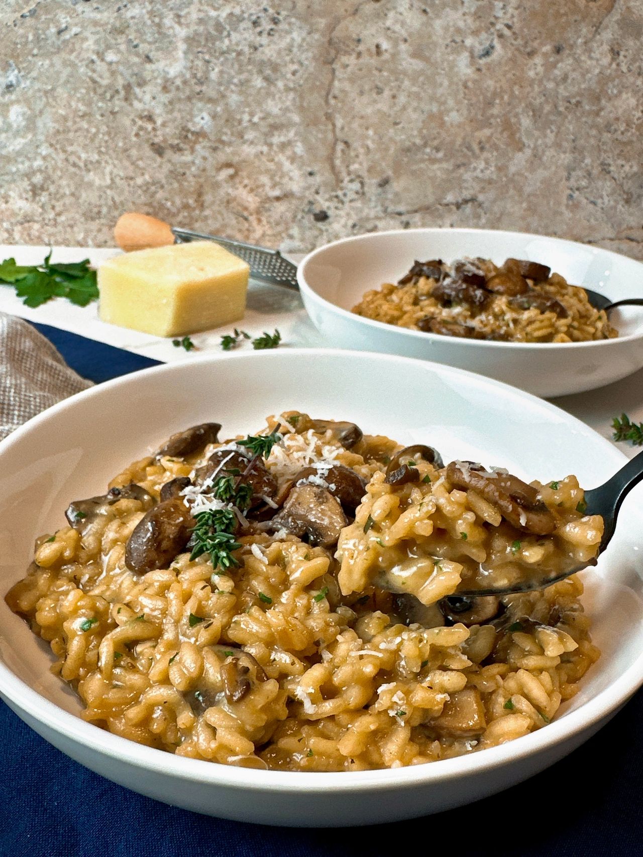 mushroom risotto