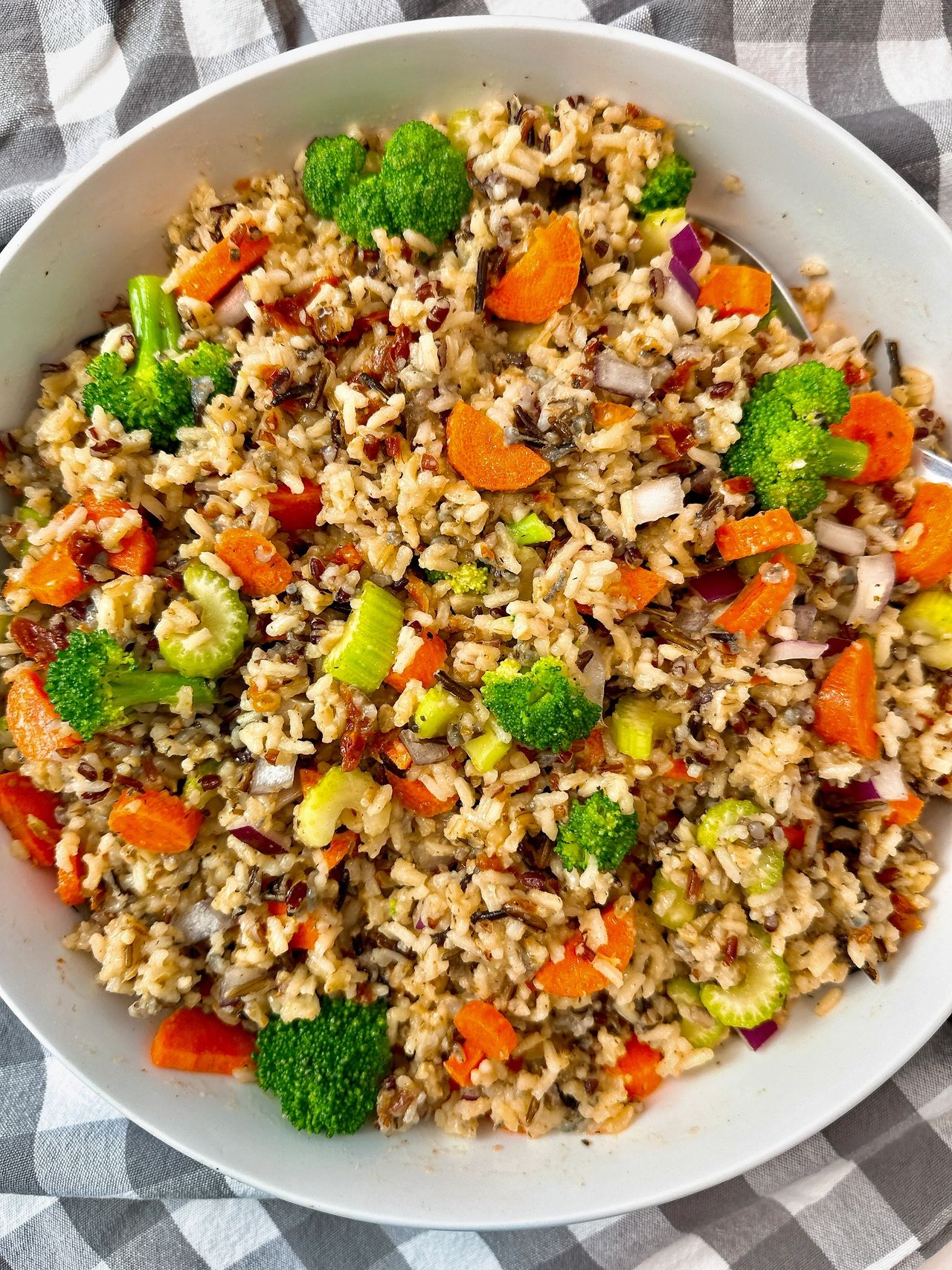 rice and vegetable salad