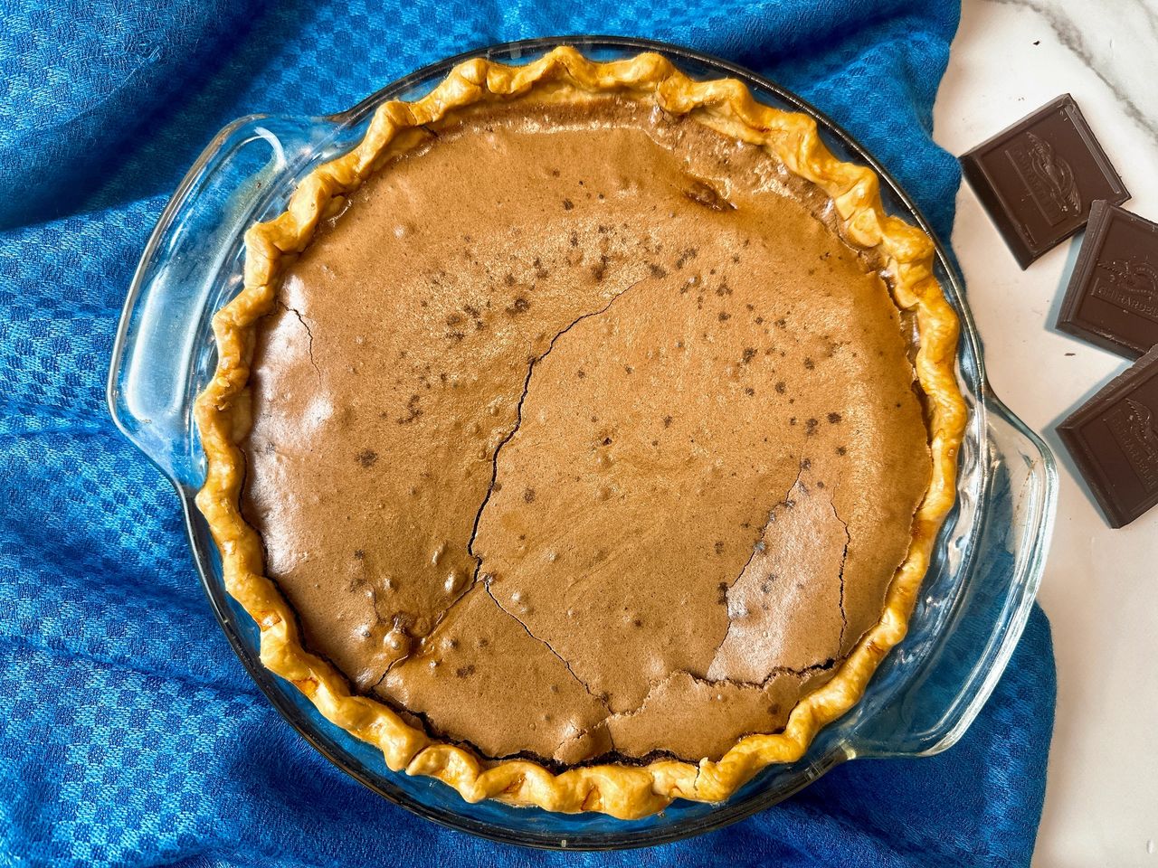 Chocolate chess pie