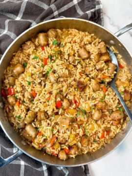 sausage and rice skillet