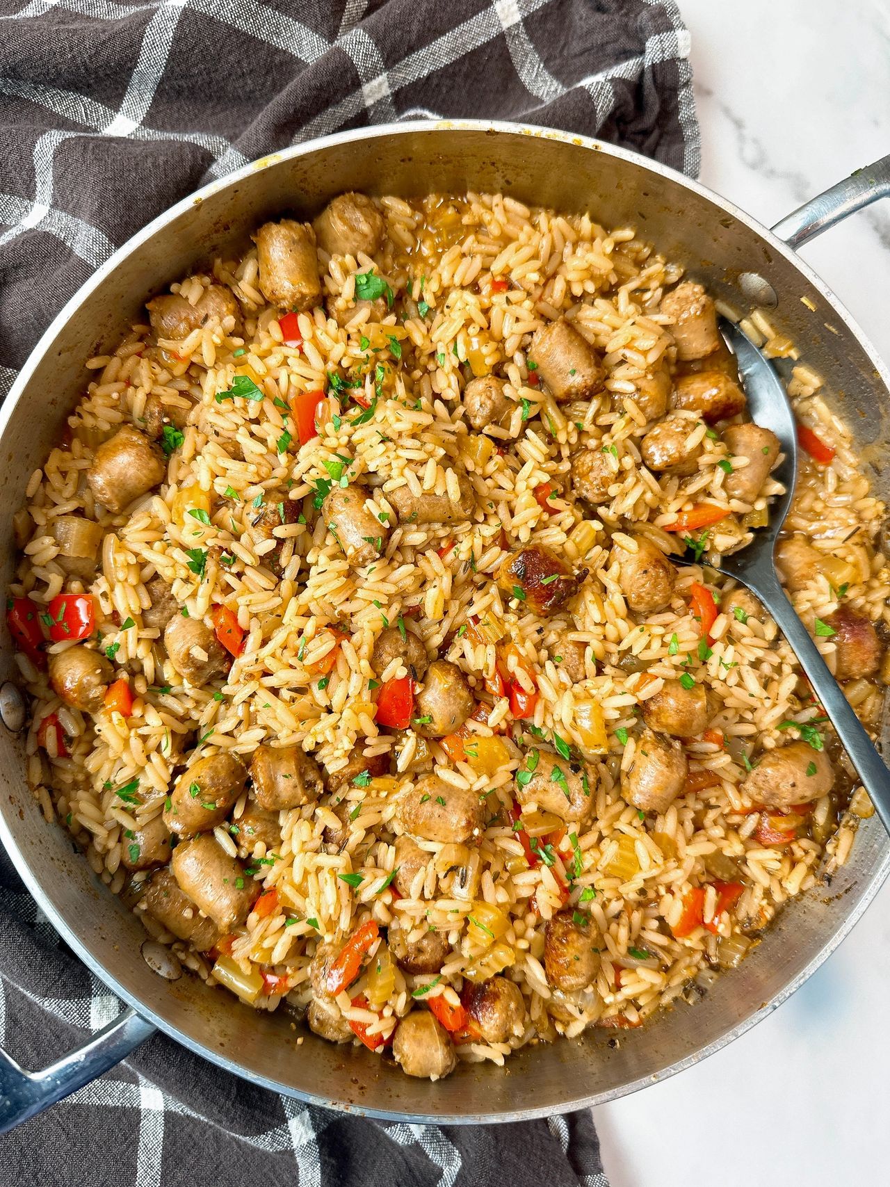 sausage and rice skillet