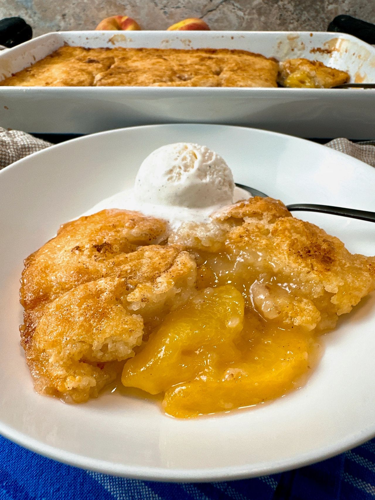 peach cobbler