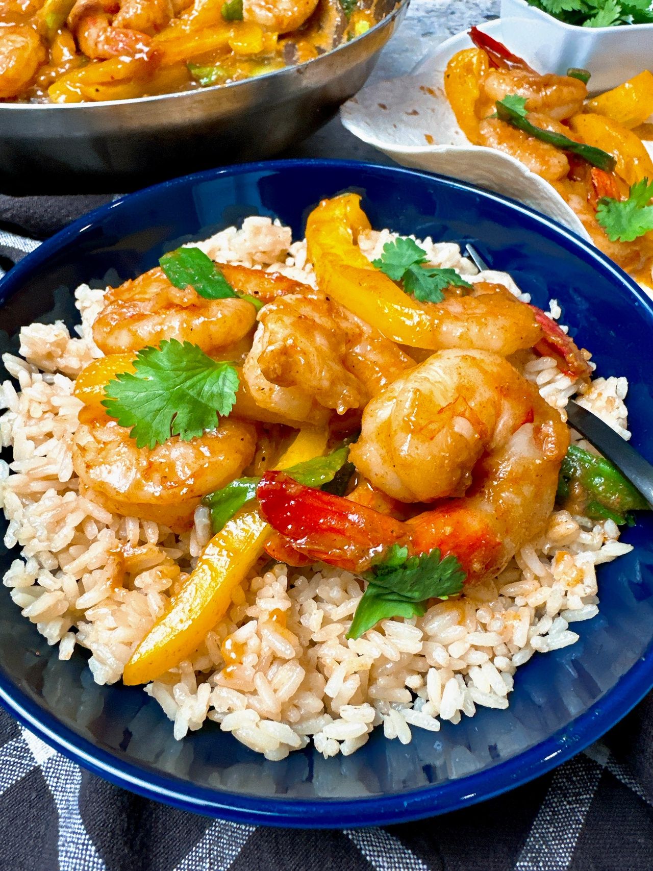 shrimp and pepper skillet