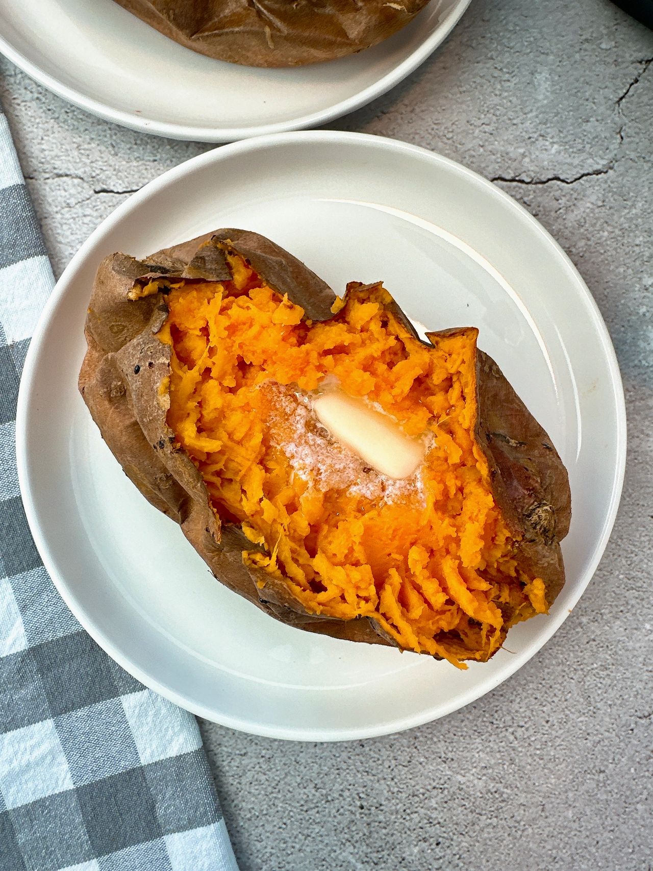 sweet potato with butter