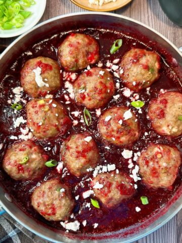 turkey meatballs in cranberry sauce