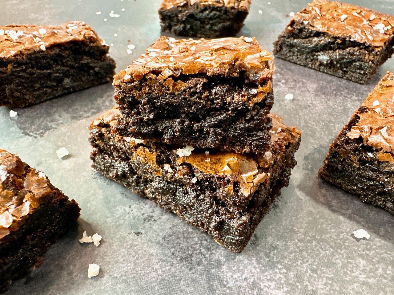 brownies with sea salt