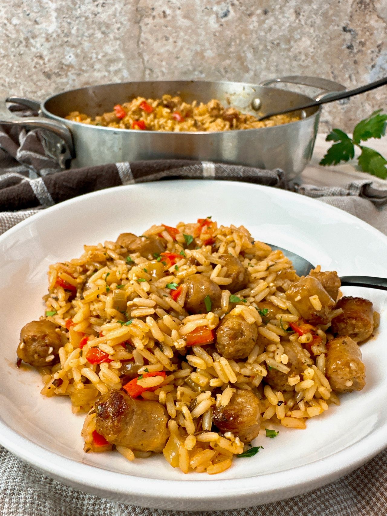 sausage and rice