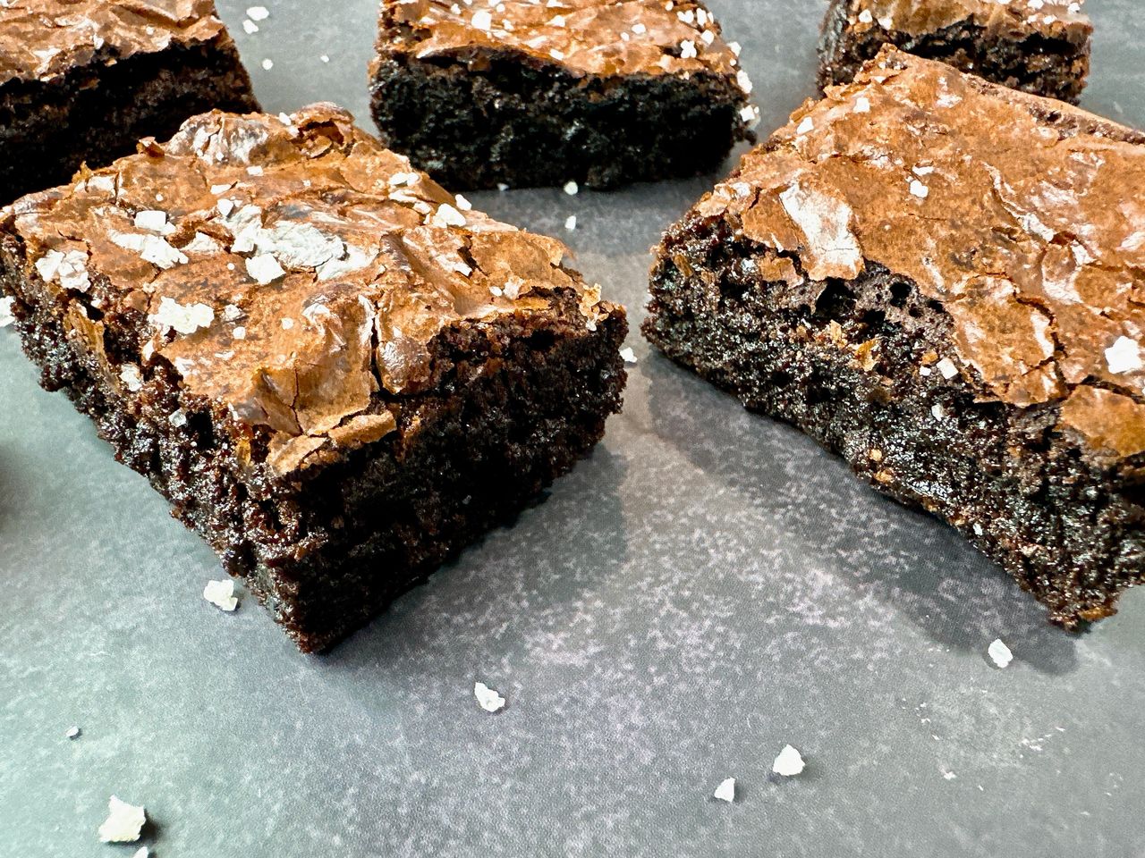 brownies with sea salt