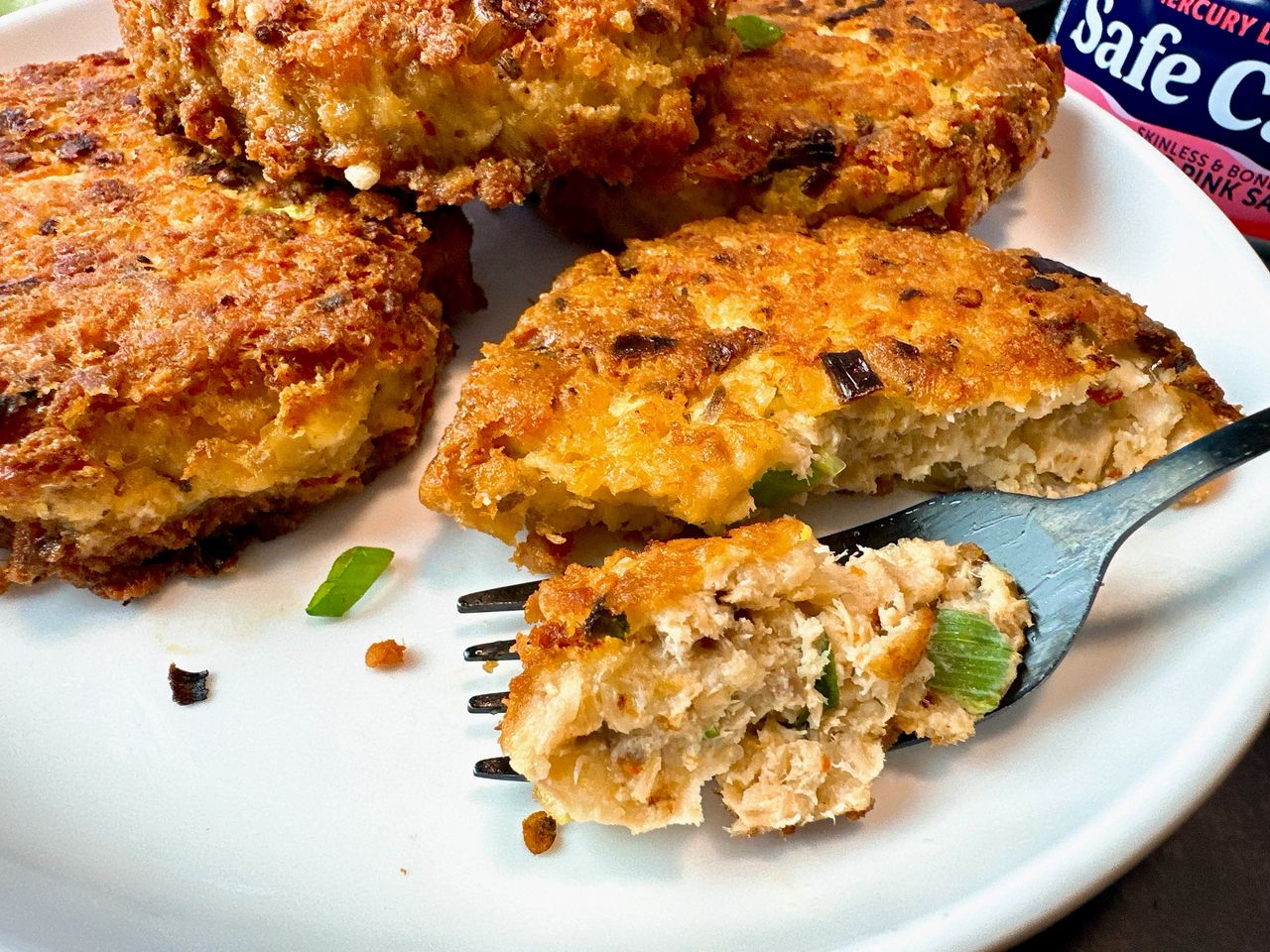 salmon patties on a plate
