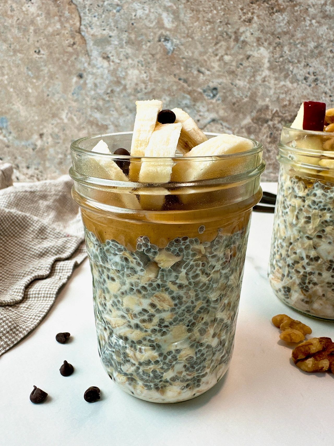 overnight oats in mason jars