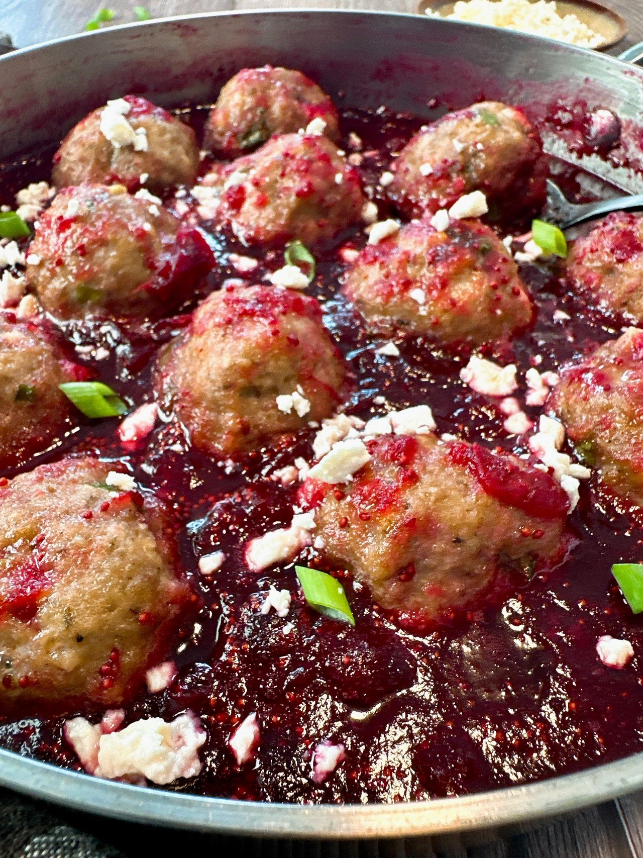 turkey meatballs in cranberry sauce