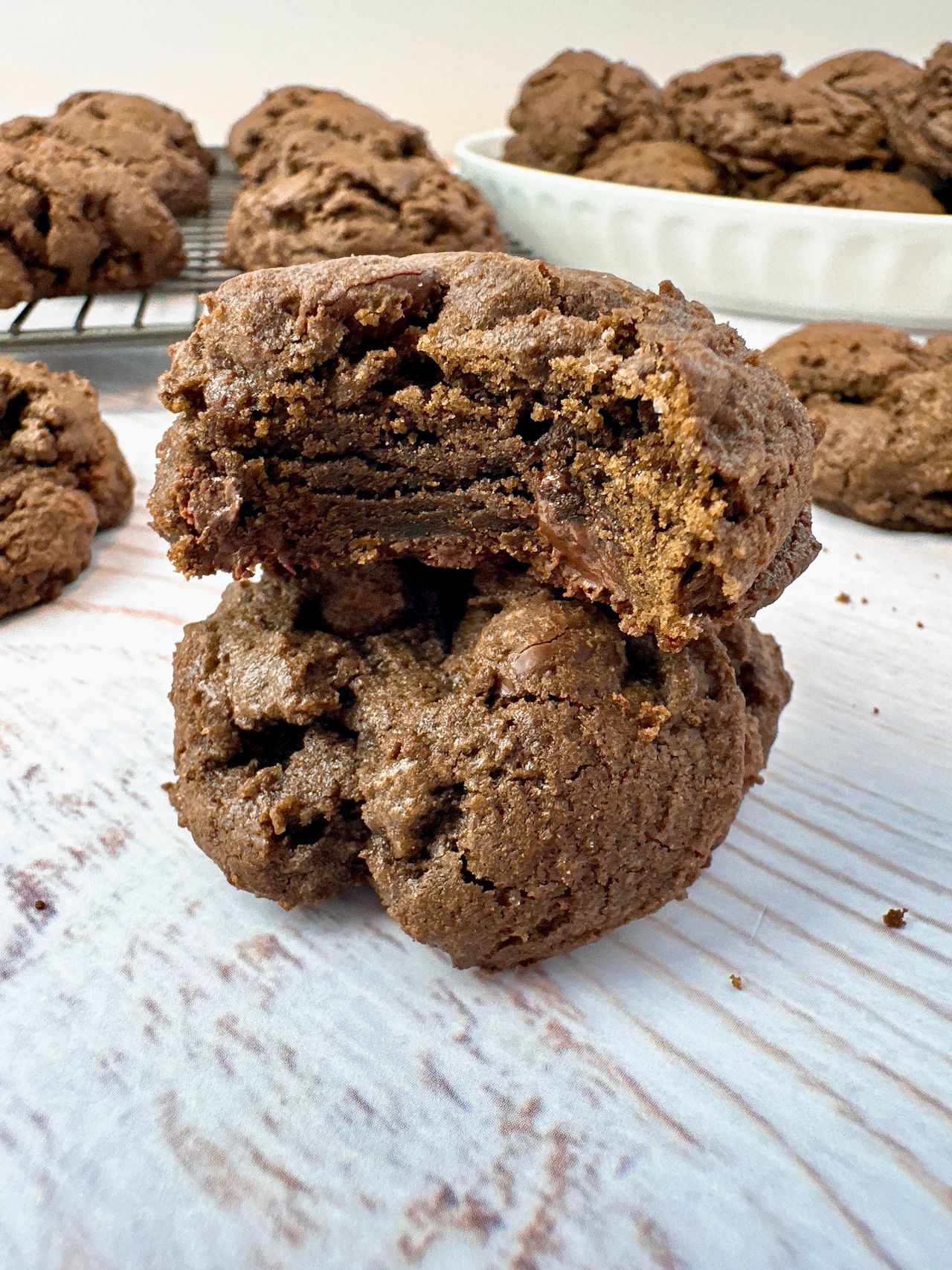 double chocolate chip cookies