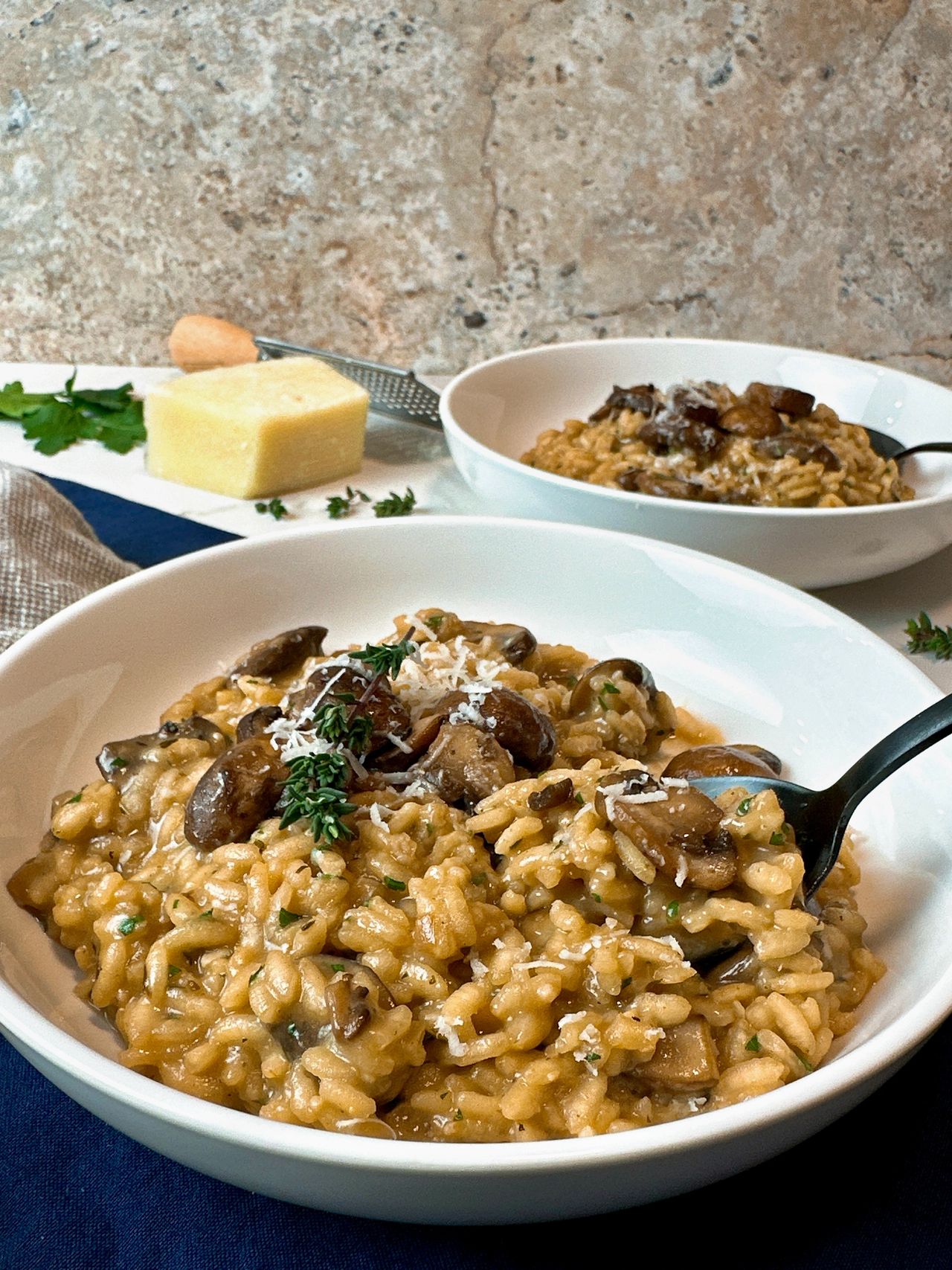 mushroom risotto