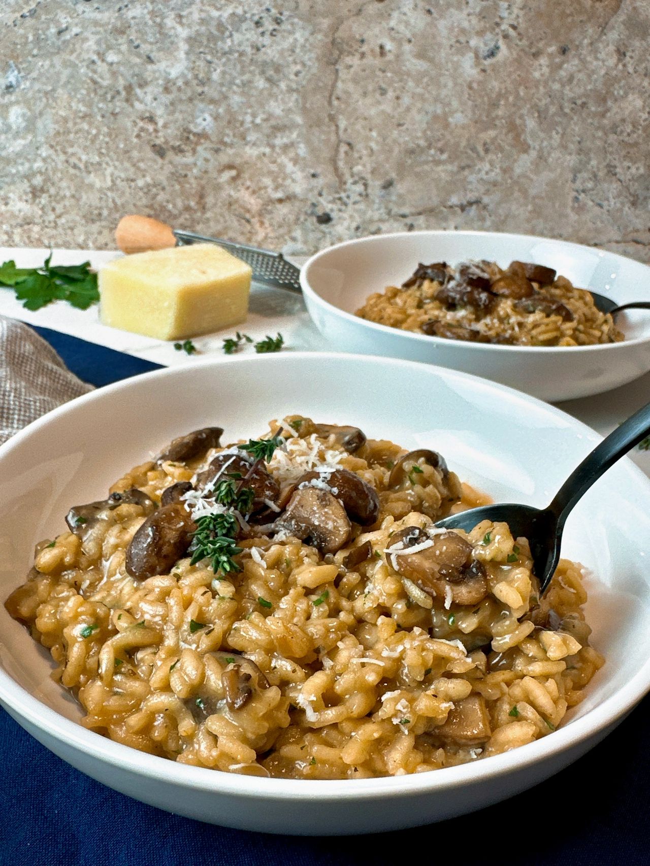 mushroom risotto