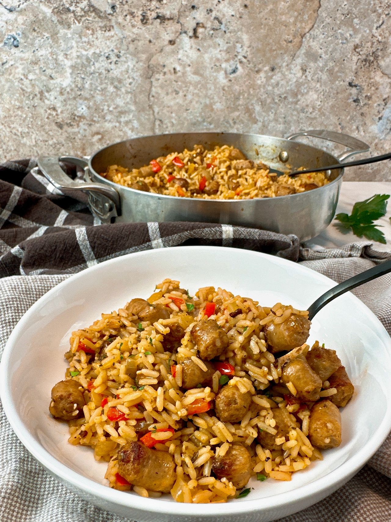 sausage and rice