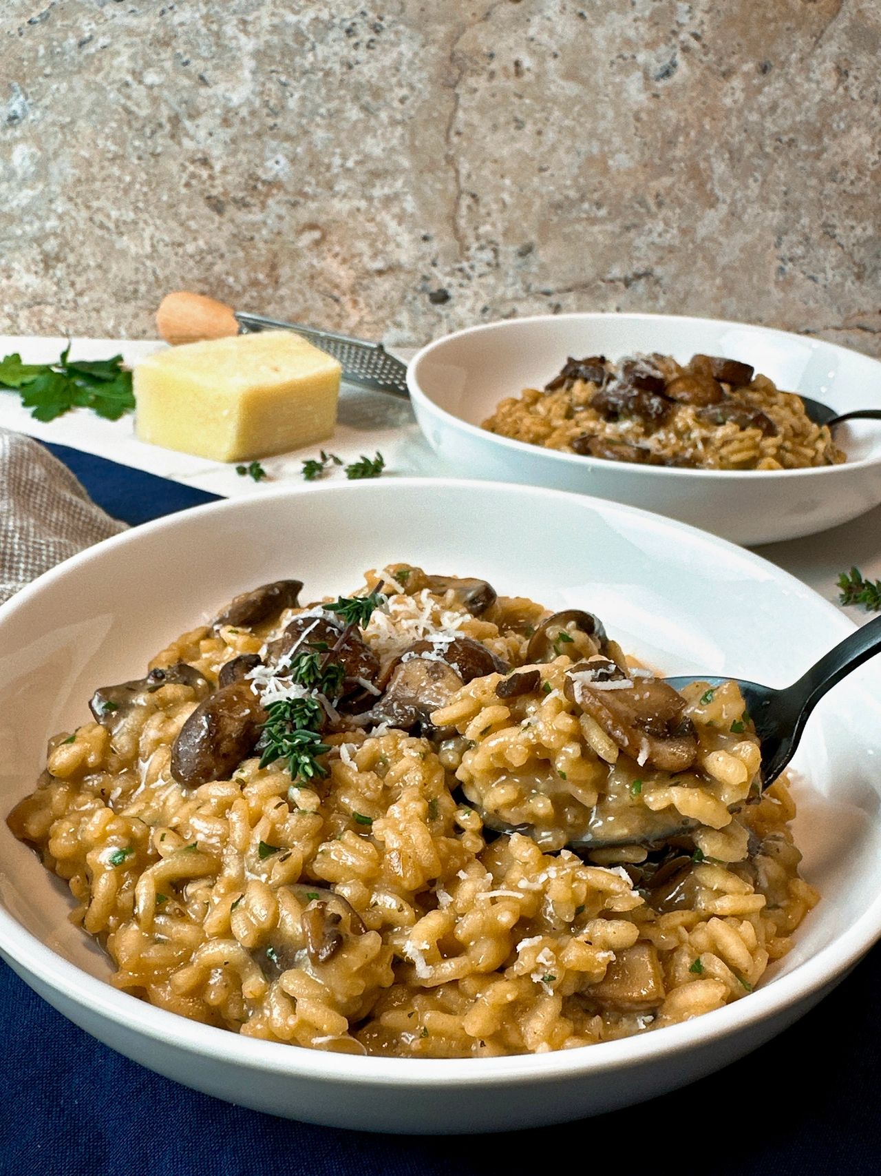 mushroom risotto
