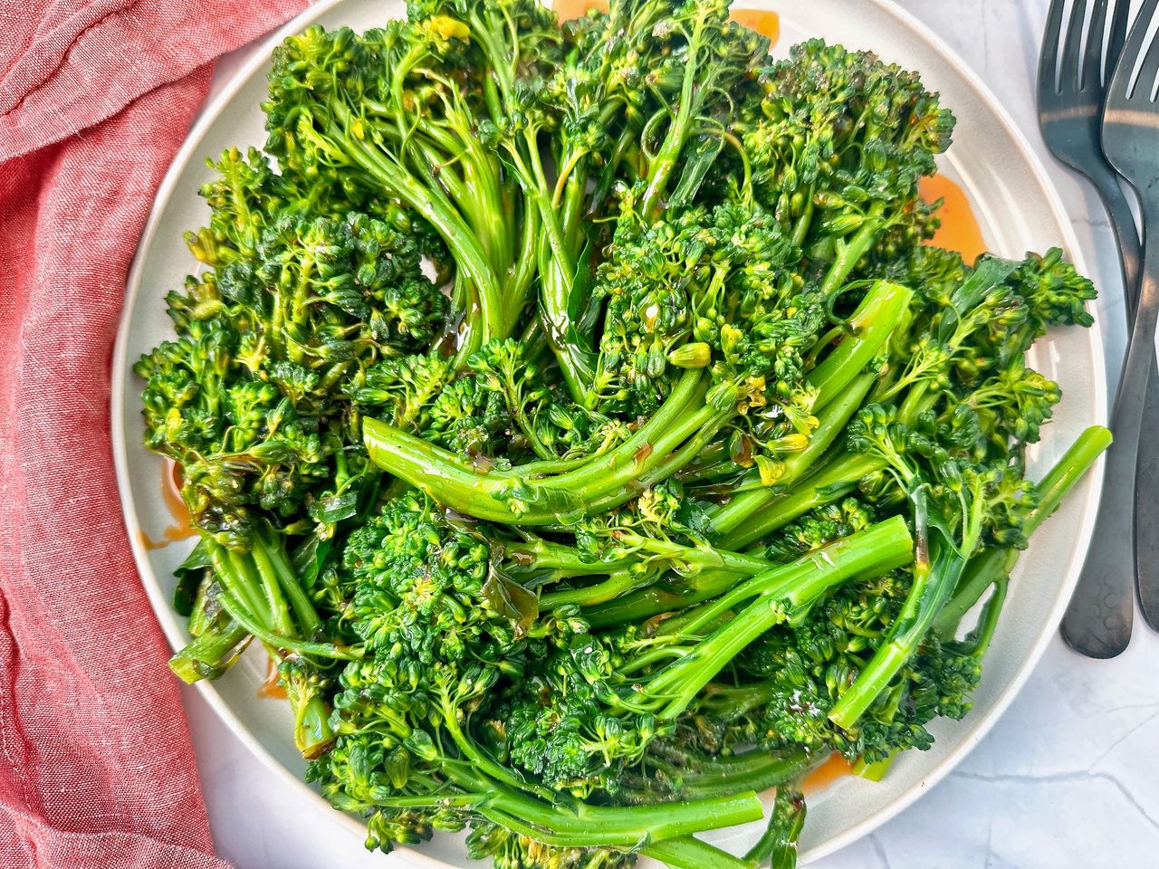 broccoli with hot honey