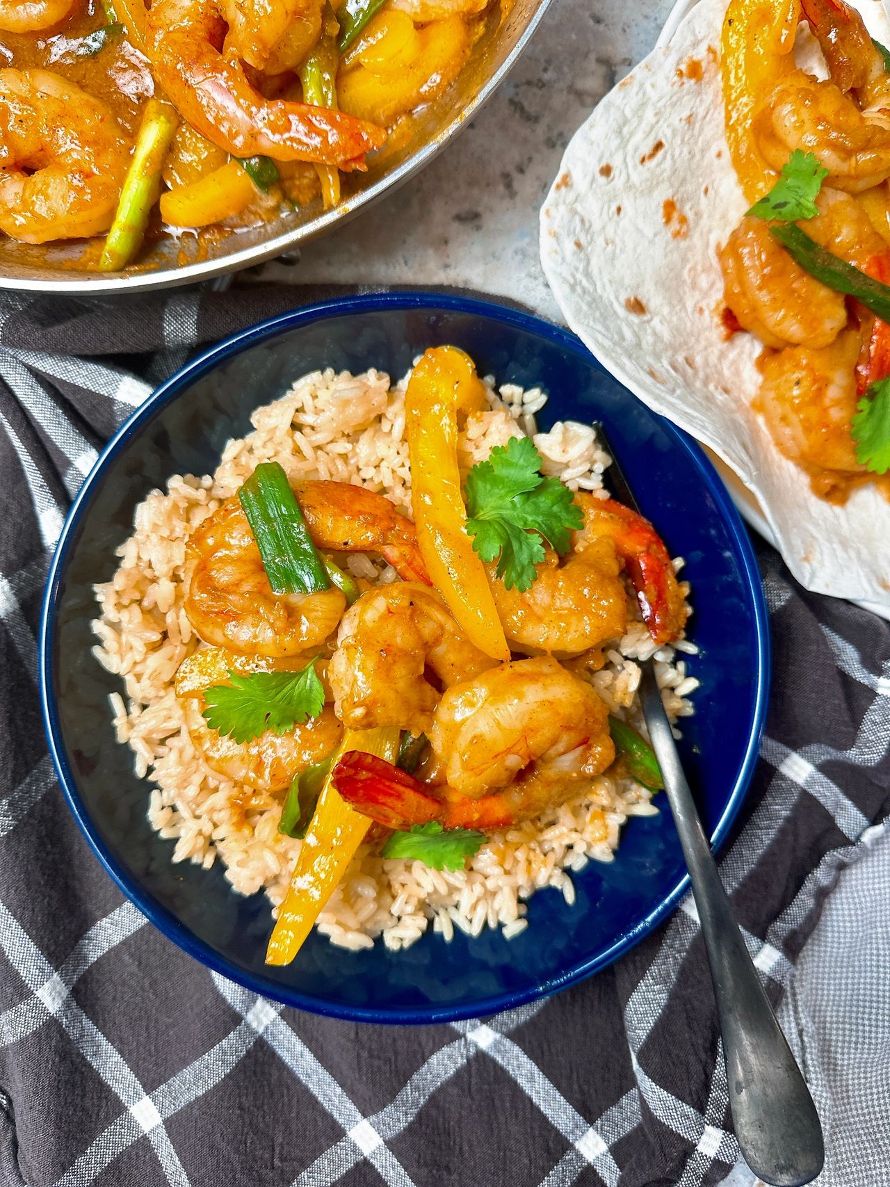 shrimp and pepper skillet