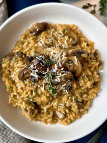mushroom risotto