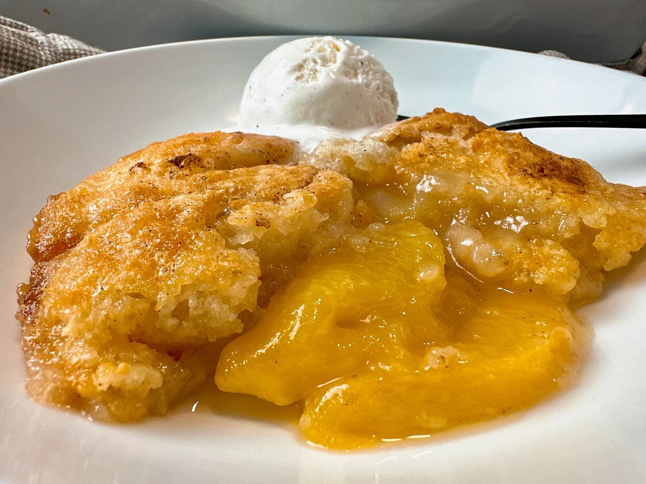 peach cobbler