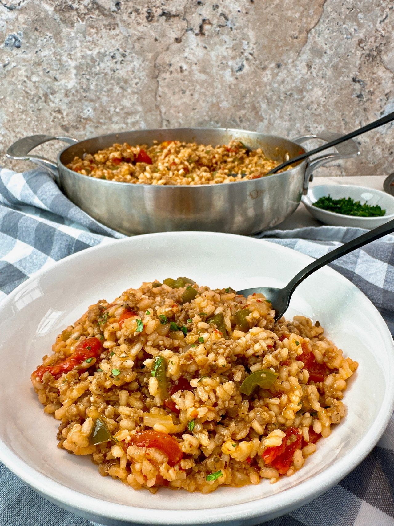 sausage and rice skillet