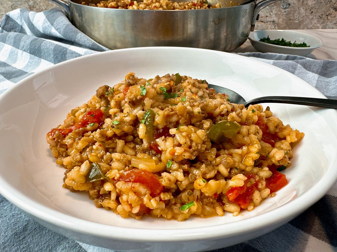 sausage and rice skillet