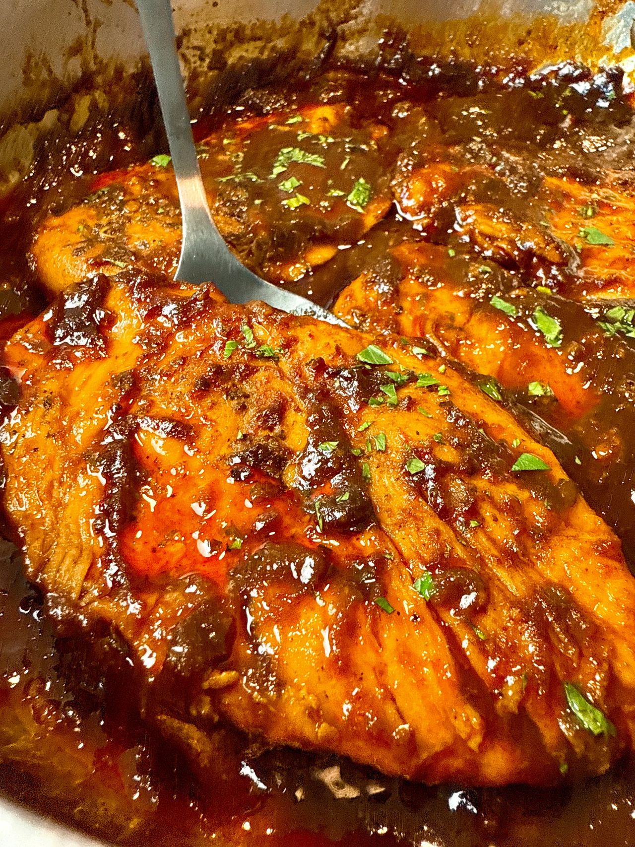 Skillet BBQ Chicken barbecue chicken in a skillet