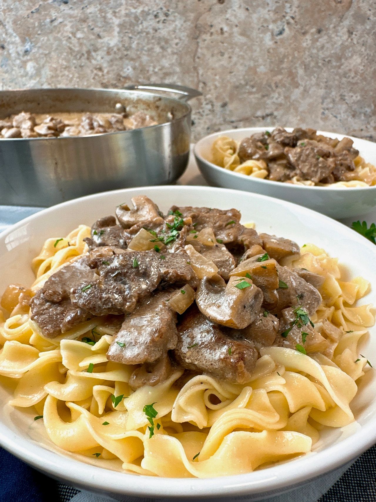 Beef stroganoff