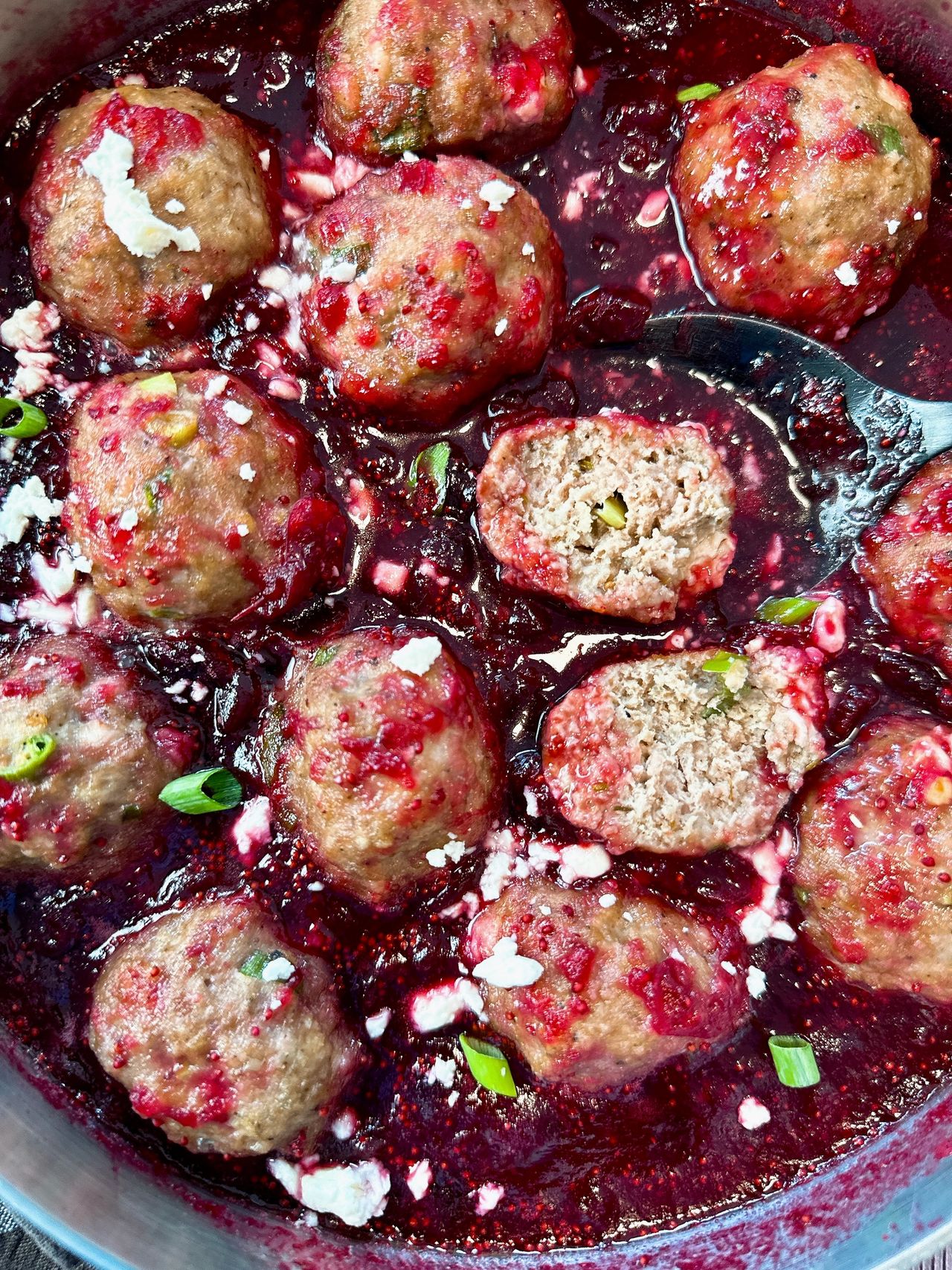 turkey meatballs in cranberry sauce