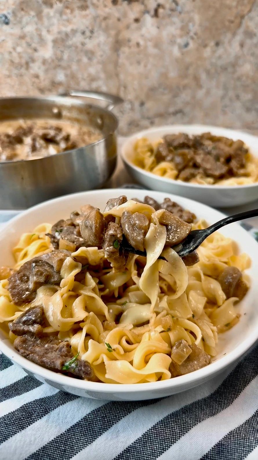 Beef stroganoff